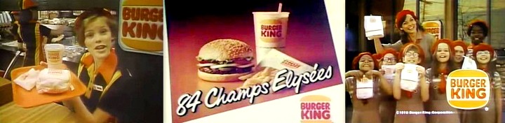 restaurant Burger King hamburgers années 80 fast-food